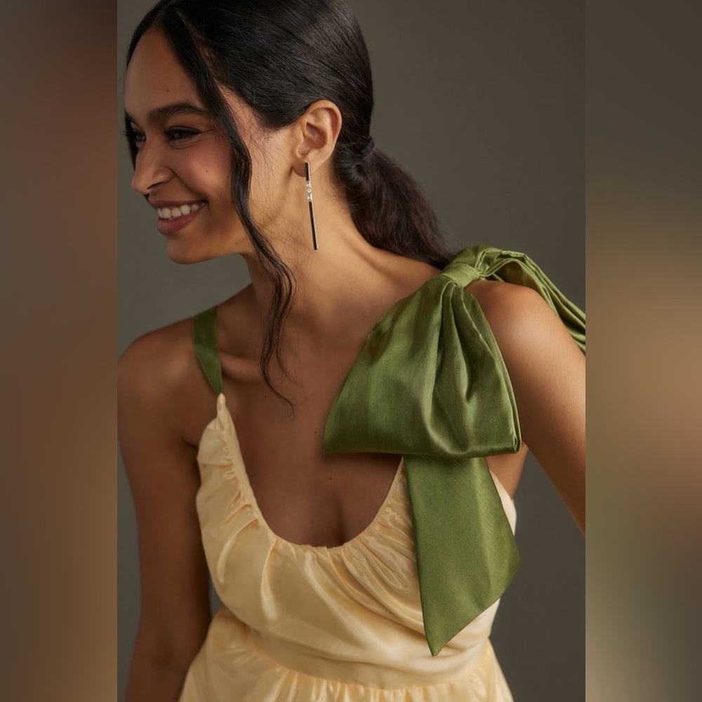 NWT Anthropologie Hutch Scoop-Neck Tiered Maxi Dress sz M - Picture 4 of 4